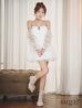 ホワイト　モデル：りな　身長：160cm　着用サイズ：Sサイズ