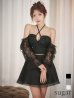 ブラック　モデル：りな　身長：160cm　着用サイズ：Sサイズ