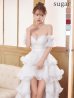 ホワイト　モデル：ゆめ　身長：160cm　着用サイズ：Sサイズ