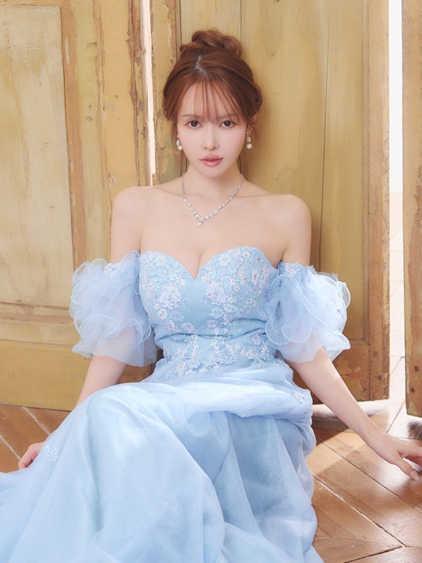 ブルー　モデル：ゆめ　身長：160cm　着用サイズ：Sサイズ