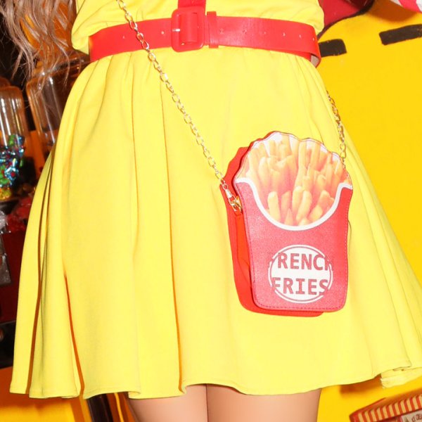 画像6: 【SALE!!】ハンバーガーショップガール/ウェイトレスコスプレ/フレアスカート/ロングスリーブ/Aライン【ハロウィン3点セット】【S-XLサイズ/1カラー】(v01/STEE07R)[HC03]