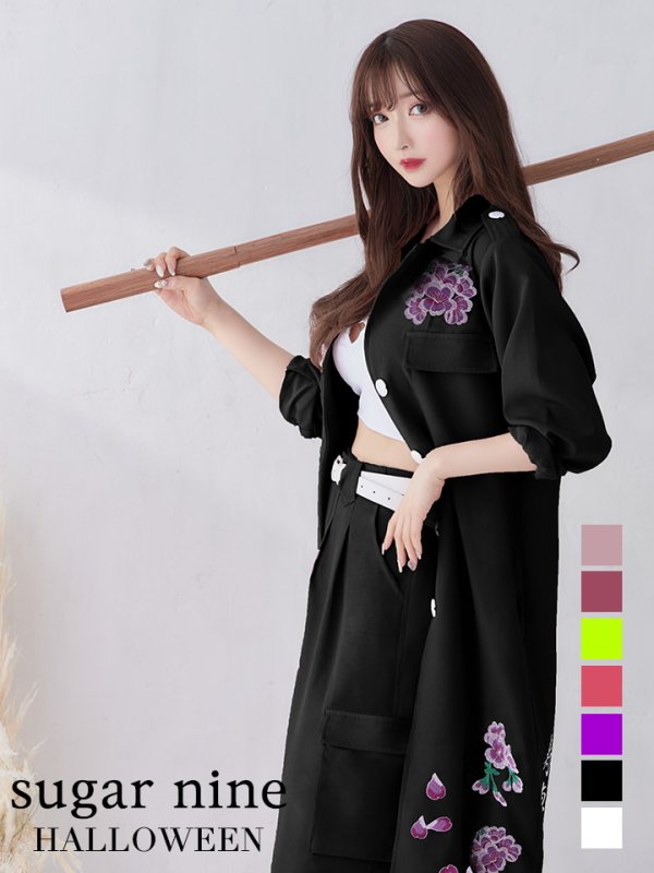 画像2: 【即日発送】特攻服コスプレセット【sugar nineハロウィン4点セット】【S-XLサイズ/8カラー】(7137SB)[YMT]
