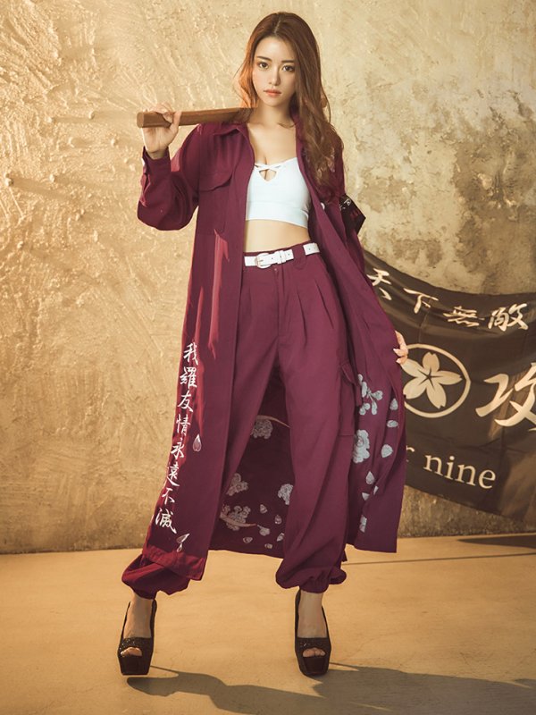 画像3: 【即日発送】【ハロウィン】特攻服コスプレセット【コスプレ4点セット】【S-XLサイズ/8カラー】(7137SB)[HC03]