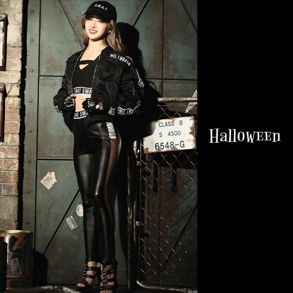 画像3: 【SALE!!】【ハロウィン5点セット】MA-1付きSWATコスプレセット【S-Lサイズ/1カラー】（HC0306SB_B / SDELIGHT-658）[HC03]