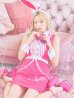 画像8: 【値下げ！】【即日発送】【ハロウィン】ピンクドールバニーコスプレ【コスプレ5点セット】（5722meganeSB）【S-XLサイズ/1カラー】[YMT]