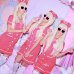 画像8: 【値下げ！】【ハロウィン2点セット】ピンクナースコスプレセット【S-Lサイズ/1カラー】(6731sockSB/ch02)[YMT]
