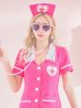 画像16: 【値下げ！】【即日発送】【ハロウィン】ピンクナースコスプレセット【コスプレ2点セット】【S-XLサイズ/1カラー】（CH02）[YMT]