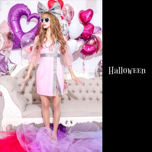 画像4: 【SALE!!】【ハロウィン2点セット】BIGリボンドールコスプレセット【S〜Lサイズ/1カラー】[HC03]