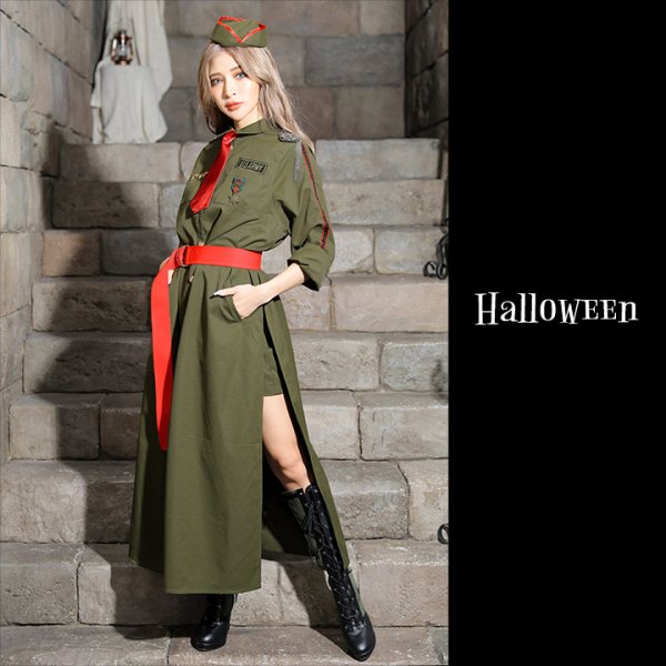 画像2: 【値下げ！】ミリタリーコスプレセット【ハロウィン5点セット】【S?Mサイズ/1カラー】(YMT06_SV)[YMT]