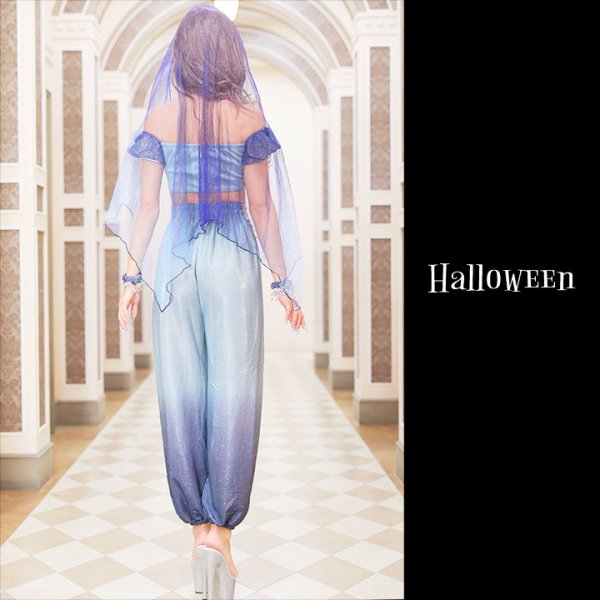 画像5: アラビアンガール/アラジンコスプレセット【ハロウィン4点セット】【S-Mサイズ/2カラー】[OF01]