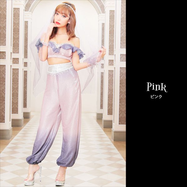 画像6: アラビアンガール/アラジンコスプレセット【ハロウィン4点セット】【S-Mサイズ/2カラー】[OF01]