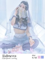 【即日発送】アラビアンガール/アラジンコスプレセット【ハロウィン4点セット】【S-Mサイズ/2カラー】[YMT]