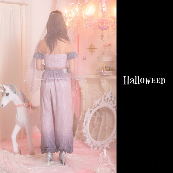 画像7: 【即日発送】アラビアンガール/アラジンコスプレセット【ハロウィン4点セット】【S-Mサイズ/2カラー】[OF01]