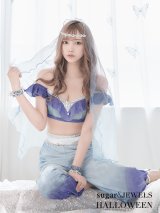 【即日発送】アラビアンガール/アラジンコスプレセット【ハロウィン4点セット】【S-Mサイズ/2カラー】[YMT]
