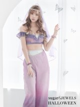 【即日発送】アラビアンガール/アラジンコスプレセット【ハロウィン4点セット】【S-Mサイズ/2カラー】[YMT]