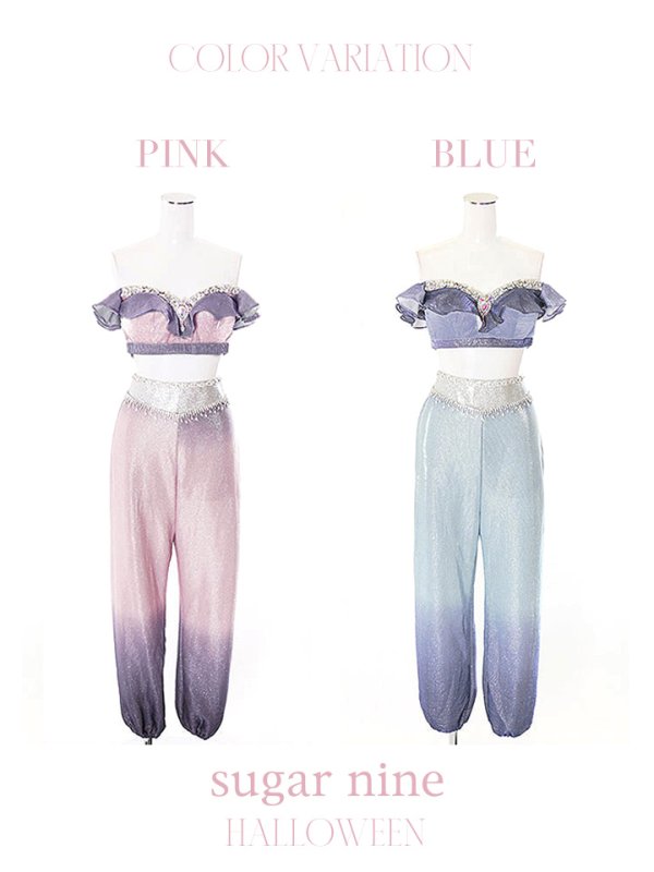 画像15: 【即日発送】アラビアンガール/アラジンコスプレセット【ハロウィン4点セット】【S-Mサイズ/2カラー】[OF01]