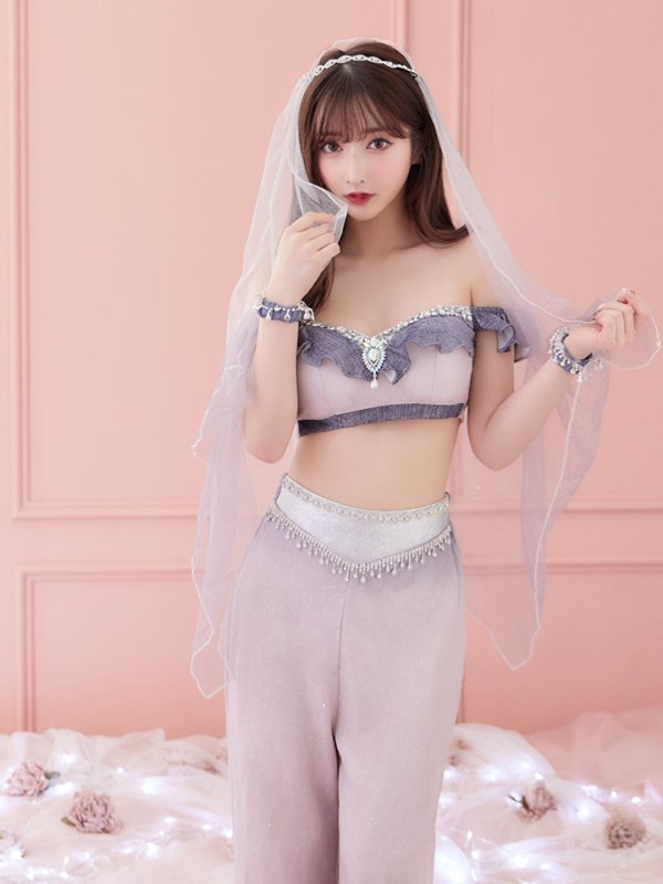 画像6: 【即日発送】アラビアンガール/アラジンコスプレセット【ハロウィン4点セット】【S-Mサイズ/2カラー】[HC03]