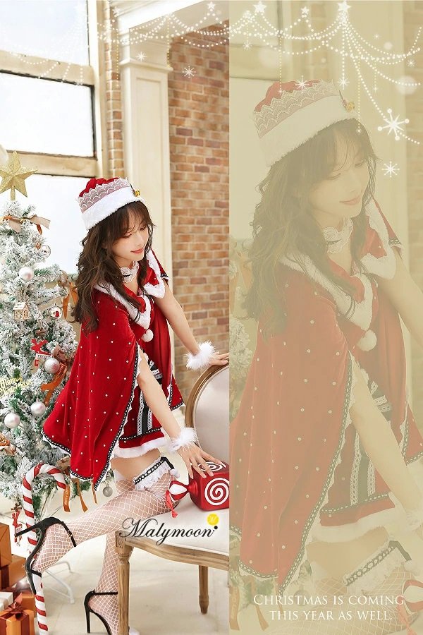 画像5: 【即日発送】【クリスマスコスプレ7点セット】【Malymoon/マリームーン】マントサンタクロース【フリーサイズ/1カラー】[YMT]
