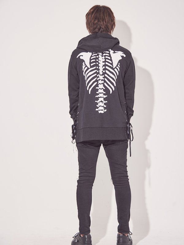 画像8: 【SALE!!】【即日発送】スカルプリントパーカーコスプレ【sugar nineハロウィン】【S-Mサイズ/2カラー】[HC03]