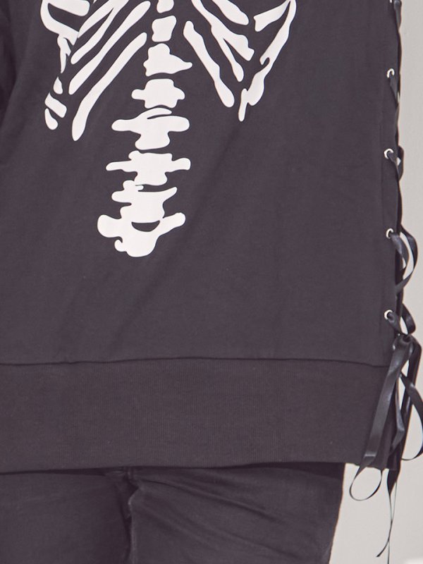 画像10: 【SALE!!】【即日発送】スカルプリントパーカーコスプレ【sugar nineハロウィン】【S-Mサイズ/2カラー】[HC03]