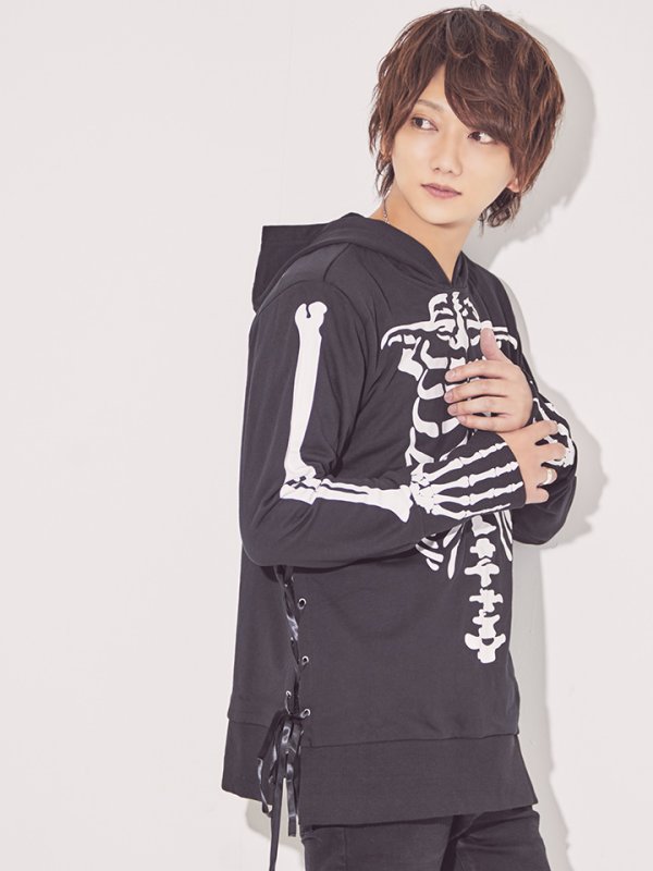 画像12: 【SALE!!】【即日発送】スカルプリントパーカーコスプレ【sugar nineハロウィン】【S-Mサイズ/2カラー】[HC03]