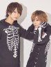画像13: 【値下げ！】【即日発送】スカルプリントパーカーコスプレ【sugar nineハロウィン】【S-Mサイズ/2カラー】[YMT]