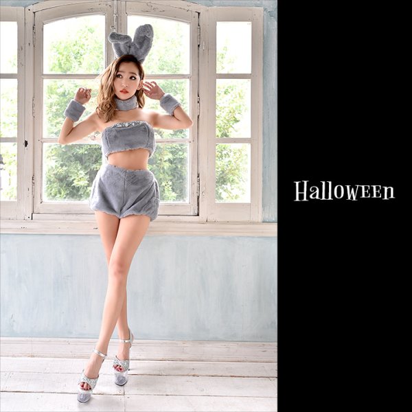 画像4: もこもこバニーコスプレ/アニマルコスプレセット【sugar nineハロウィン6点セット】【FREEサイズ/1カラー】[HC03]