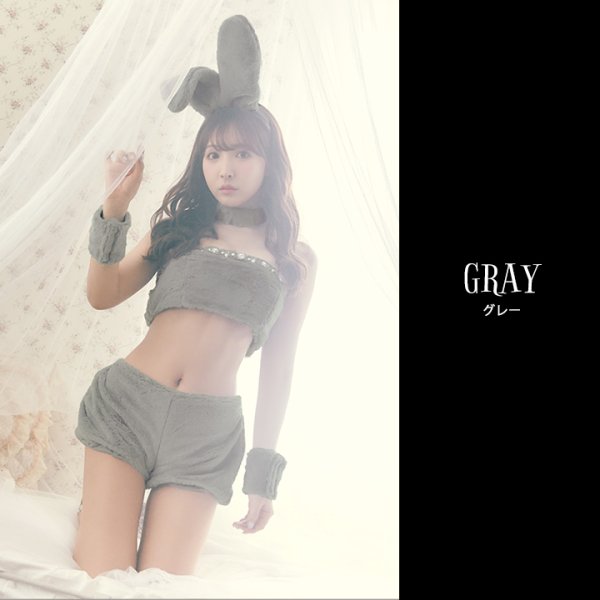 画像6: もこもこバニーコスプレ/アニマルコスプレセット【sugar nineハロウィン6点セット】【FREEサイズ/1カラー】[HC03]