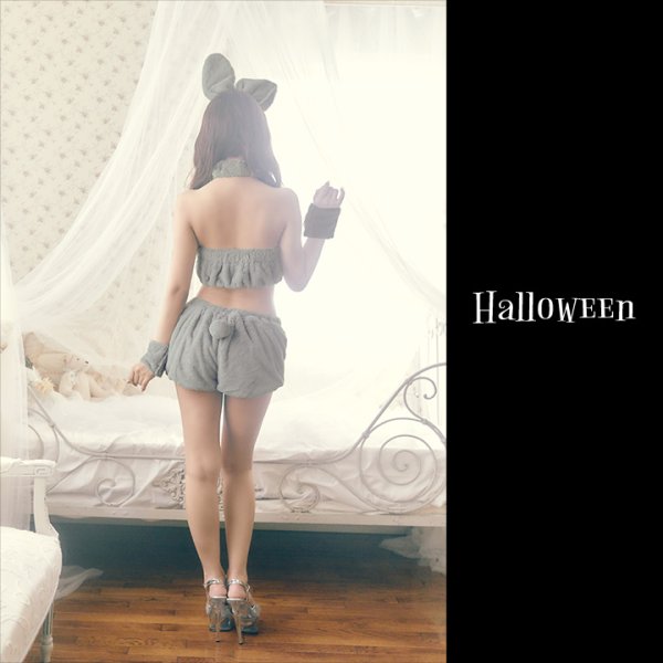 画像11: もこもこバニーコスプレ/アニマルコスプレセット【sugar nineハロウィン6点セット】【FREEサイズ/1カラー】[HC03]