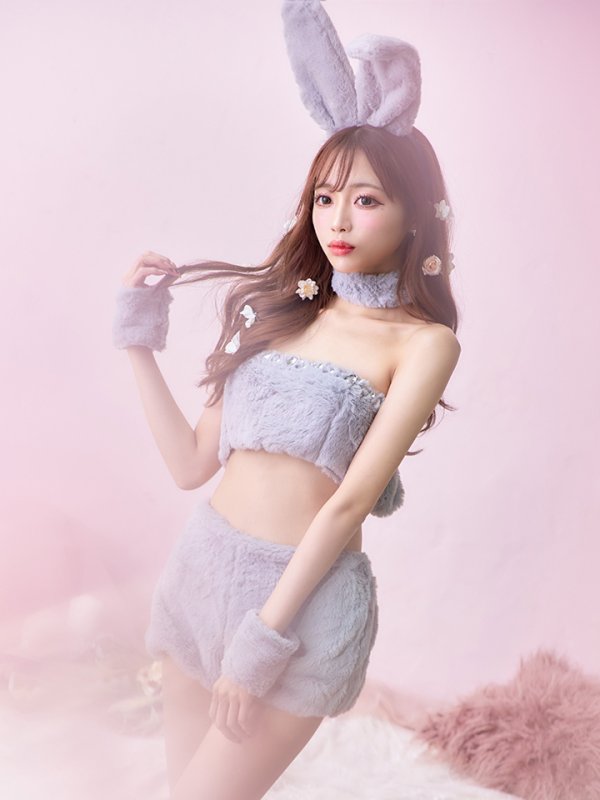 画像15: もこもこバニーコスプレ/アニマルコスプレセット【sugar nineハロウィンコスプレ6点セット】【FREEサイズ/4カラー】[OF01]