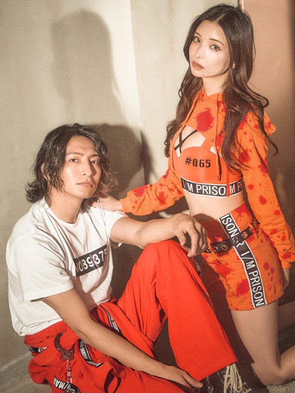 画像15: 【ハロウィン】 オレンジ囚人コスプレ コスチューム 【コスプレ2点セット】【S-XXLサイズ】(OF0106-SV)[OF01]