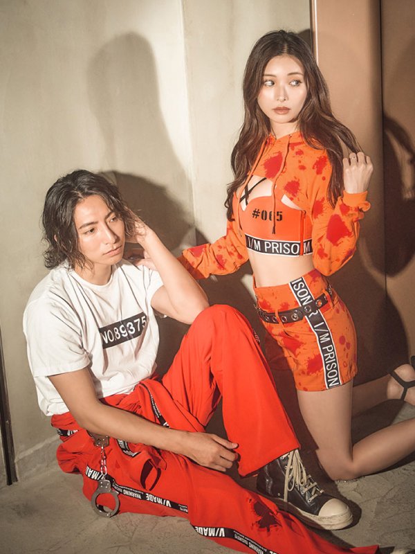 画像18: 【ハロウィン】 オレンジ囚人コスプレ コスチューム 【コスプレ2点セット】【S-XXLサイズ】(OF0106-SV)[OF01]