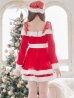 画像11: 【即日発送！】【sugar nine サンタコス 4点セット】【S-XLサイズ/6カラー】グリッターリボン2段フレアサンタコスプレ[YMT]