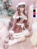 画像3: 【即日発送！】【サンタコス 4点セット】【S-Lサイズ/6カラー】グリッターリボン2段フレアサンタコスプレ[YMT]