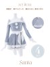 画像47: 【即日発送！】【サンタコス 4点セット】【S-XLサイズ/6カラー】グリッターリボン2段フレアサンタコスプレ[YMT]