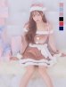 画像9: 【即日発送！】【サンタコス 4点セット】【S-XLサイズ/6カラー】グリッターリボン2段フレアサンタコスプレ[YMT]