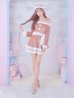 画像12: 【即日発送！】【サンタコス 4点セット】【S-XLサイズ/6カラー】グリッターリボン2段フレアサンタコスプレ[YMT]