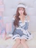 画像23: 【即日発送！】【サンタコス 4点セット】【S-XLサイズ/6カラー】グリッターリボン2段フレアサンタコスプレ[YMT]