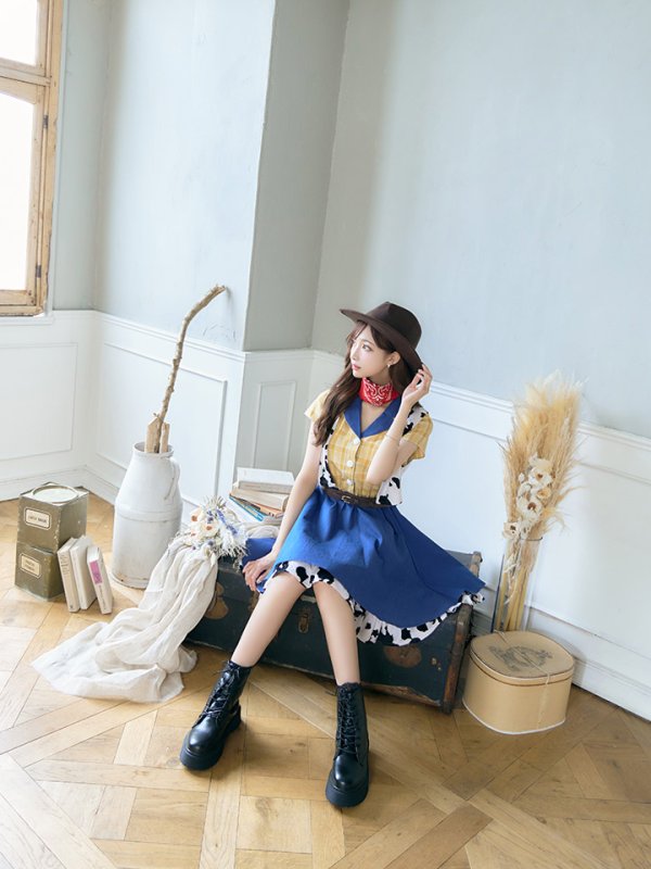 画像9: 【SALE!!】【即日発送】カウガールコスプレセット【sugar nineハロウィンコスプレ5点セット】【S-XLサイズ/1カラー】【HC02】