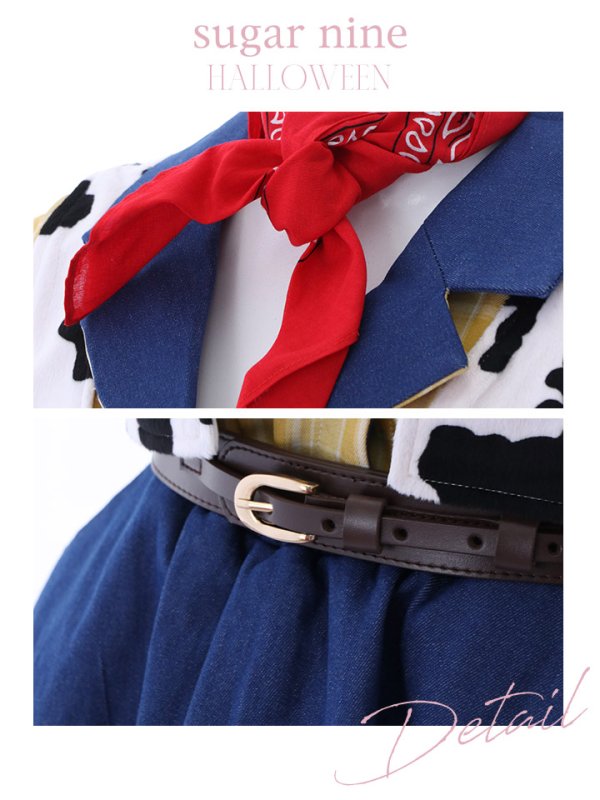 画像13: 【SALE!!】【即日発送】カウガールコスプレセット【sugar nineハロウィンコスプレ5点セット】【S-XLサイズ/1カラー】【HC02】