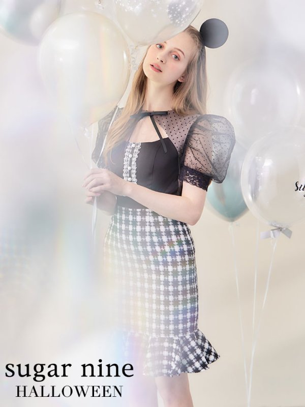 画像3: 【SALE!!】【即日発送】ブラックマウスコスプレ/ワンピースコスプレ【sugar nineハロウィン2点セット】【S-Lサイズ/1カラー】[OF01]