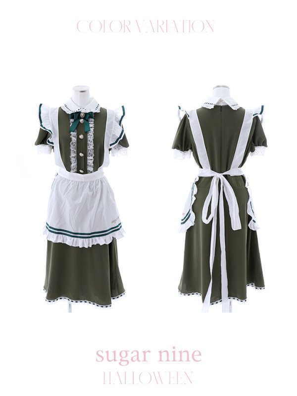 画像15: 【SALE!!】【即日発送】クラシカルメイドコスプレ【sugar nineハロウィン 4点セット】【S-Lサイズ/2カラー】[OF01]