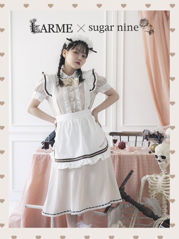 画像1: 【値下げ！】【即日発送】クラシカルメイドコスプレ【sugar nineハロウィン4点セット】【S-Lサイズ/2カラー】[YMT