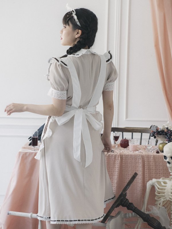 画像20: 【SALE!!】【即日発送】【ハロウィン】緩苺ちゃん着用 クラシカルメイドコスプレ 【コスプレ4点セット】【S-Lサイズ/2カラー】[OF01