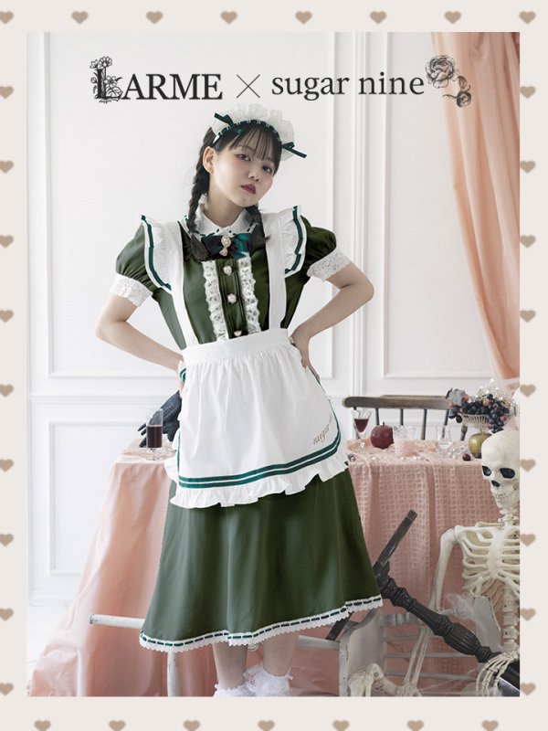 画像2: 【値下げ！】【即日発送】クラシカルメイドコスプレ【sugar nineハロウィン4点セット】【S-Lサイズ/2カラー】[YMT