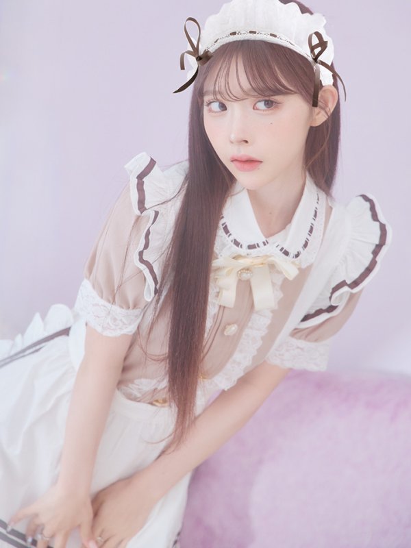 画像13: 【SALE!!】【即日発送】【ハロウィン】緩苺ちゃん着用 クラシカルメイドコスプレ 【コスプレ4点セット】【S-Lサイズ/2カラー】[OF01