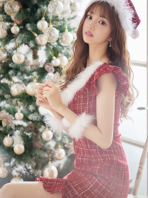 画像9: 【即日発送】ツイードマーメイドドレスサンタ【sugar nine サンタコス 4点セット】【S-XLサイズ/2カラー】[YMT]
