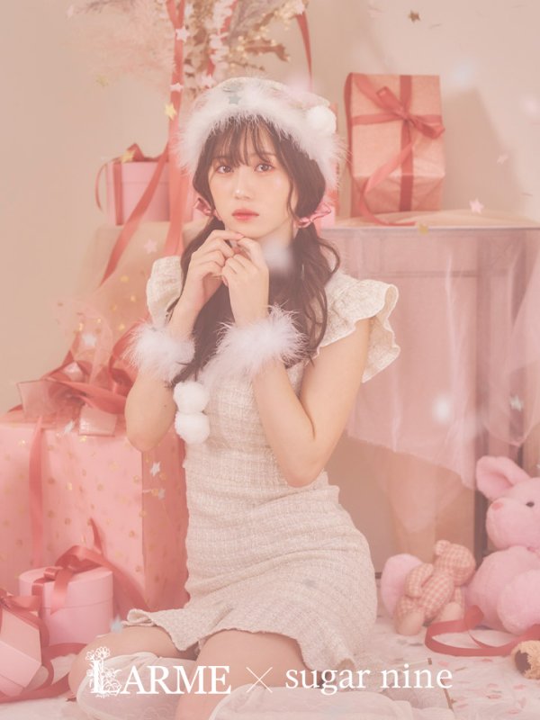 画像3: 【即日発送】ツイードマーメイドドレスサンタ【sugar nine サンタコス 4点セット】【S-XLサイズ/2カラー】[OF01]