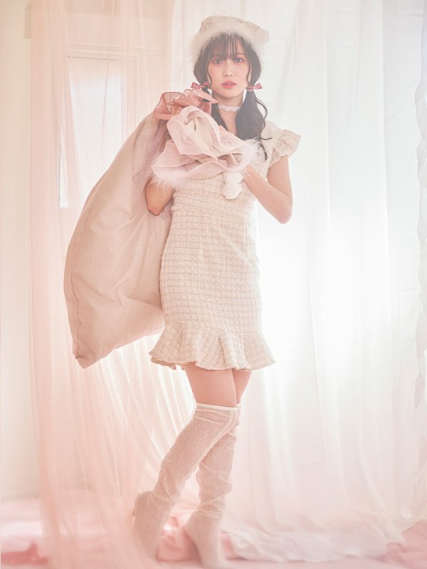 画像7: 【即日発送】ツイードマーメイドドレスサンタ【sugar nine サンタコス 4点セット】【S-XLサイズ/2カラー】[OF01]