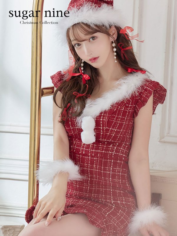 画像12: 【即日発送】ツイードマーメイドドレスサンタ【sugar nine サンタコス 4点セット】【S-XLサイズ/2カラー】[YMT]
